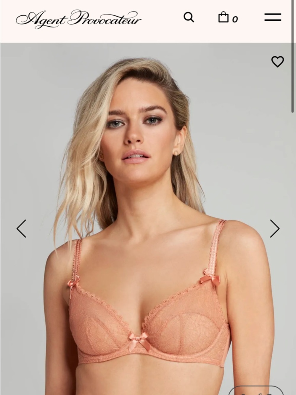 Agent Provocateur Aliza Sheer Lace Underwire Bra - 32DD